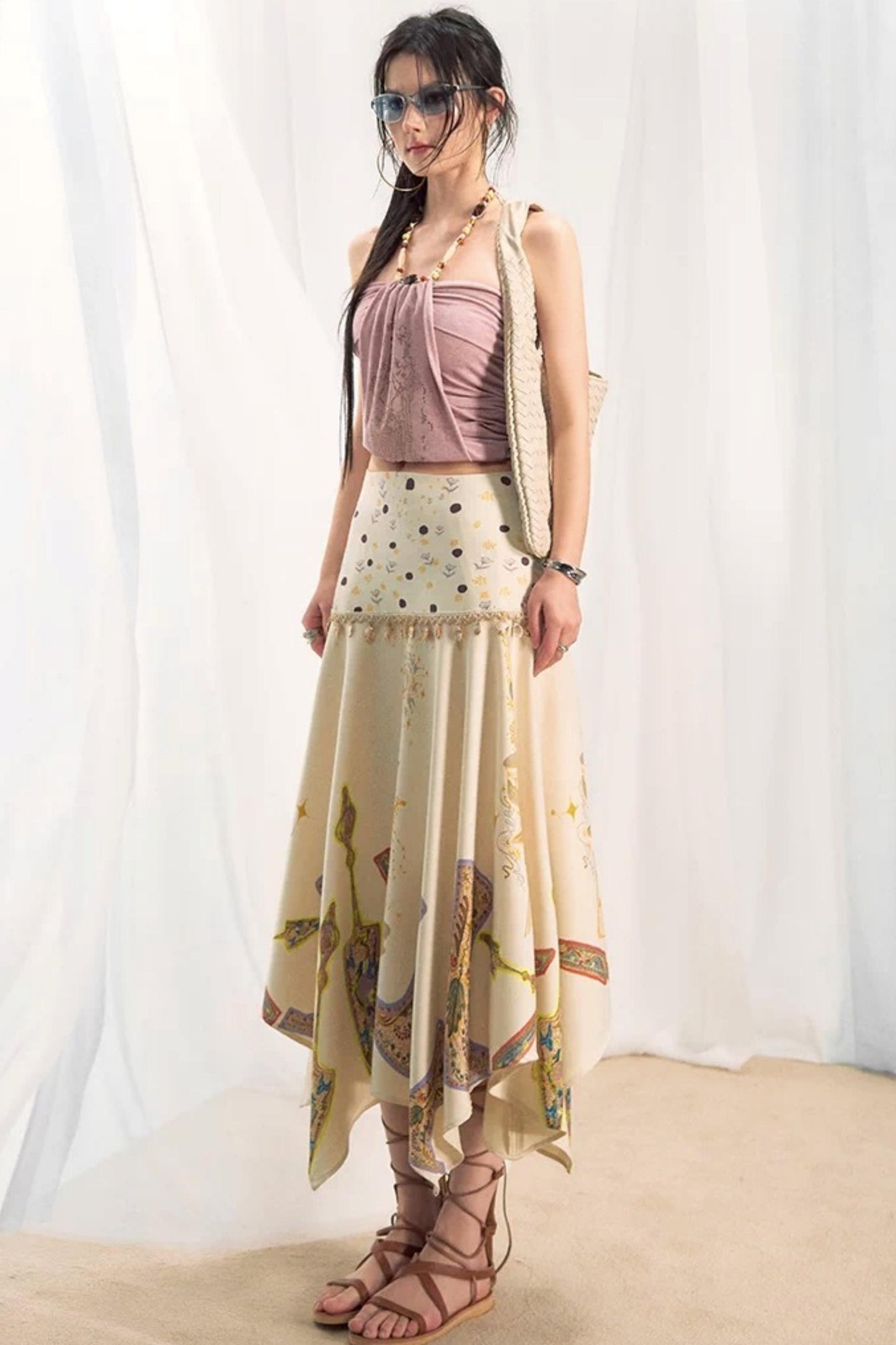 Tannite Shell Tassel Skirt