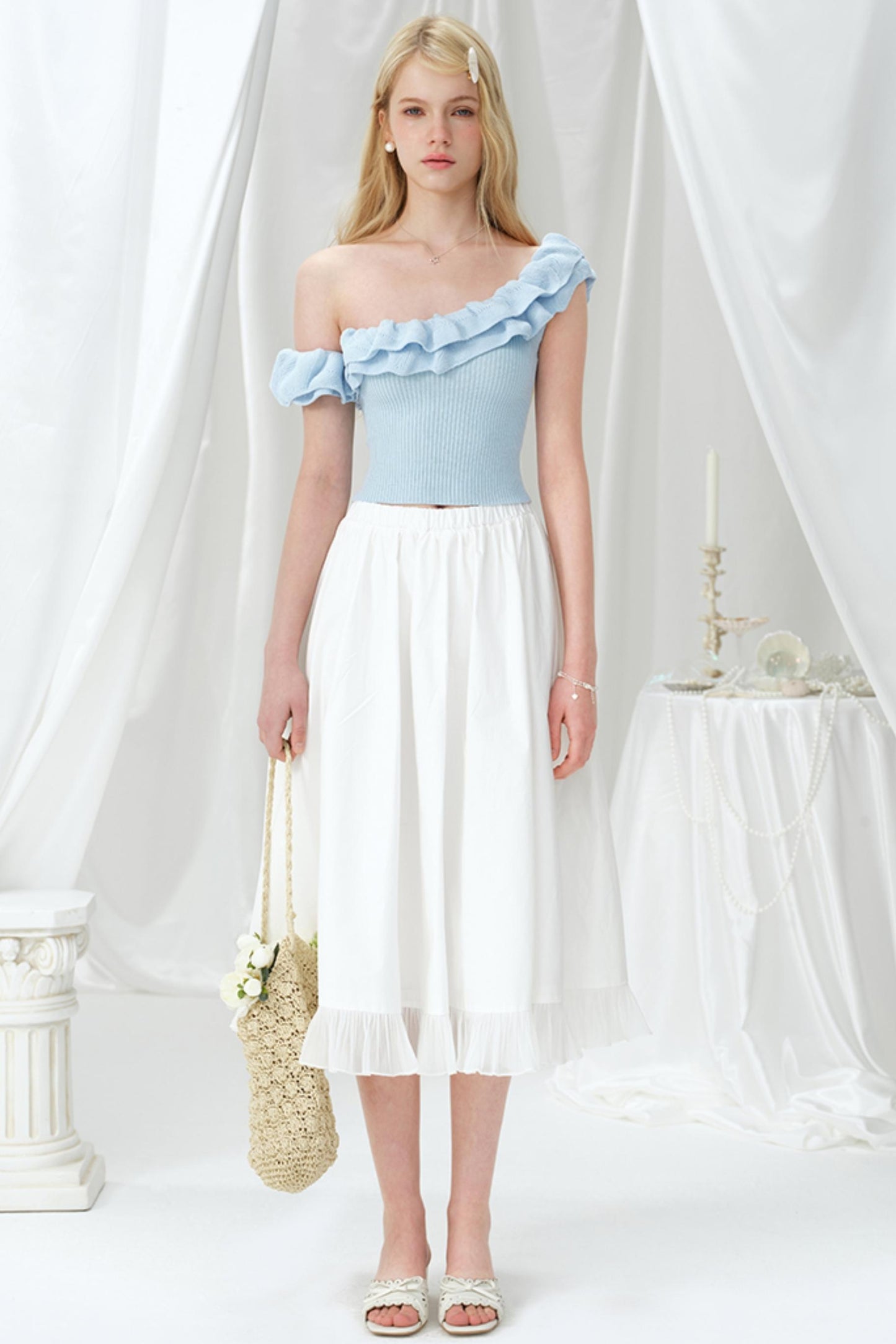 One-Shoulder Knit Top