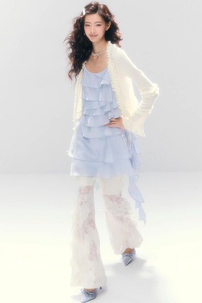 Meerjungfrau-Spitze Schlaghose