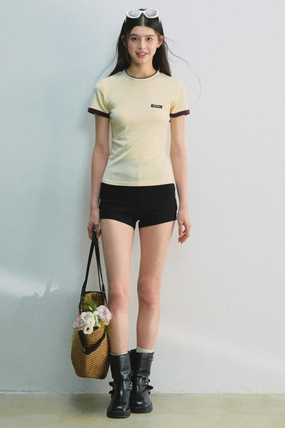 Miu Colorblock Waist Tee