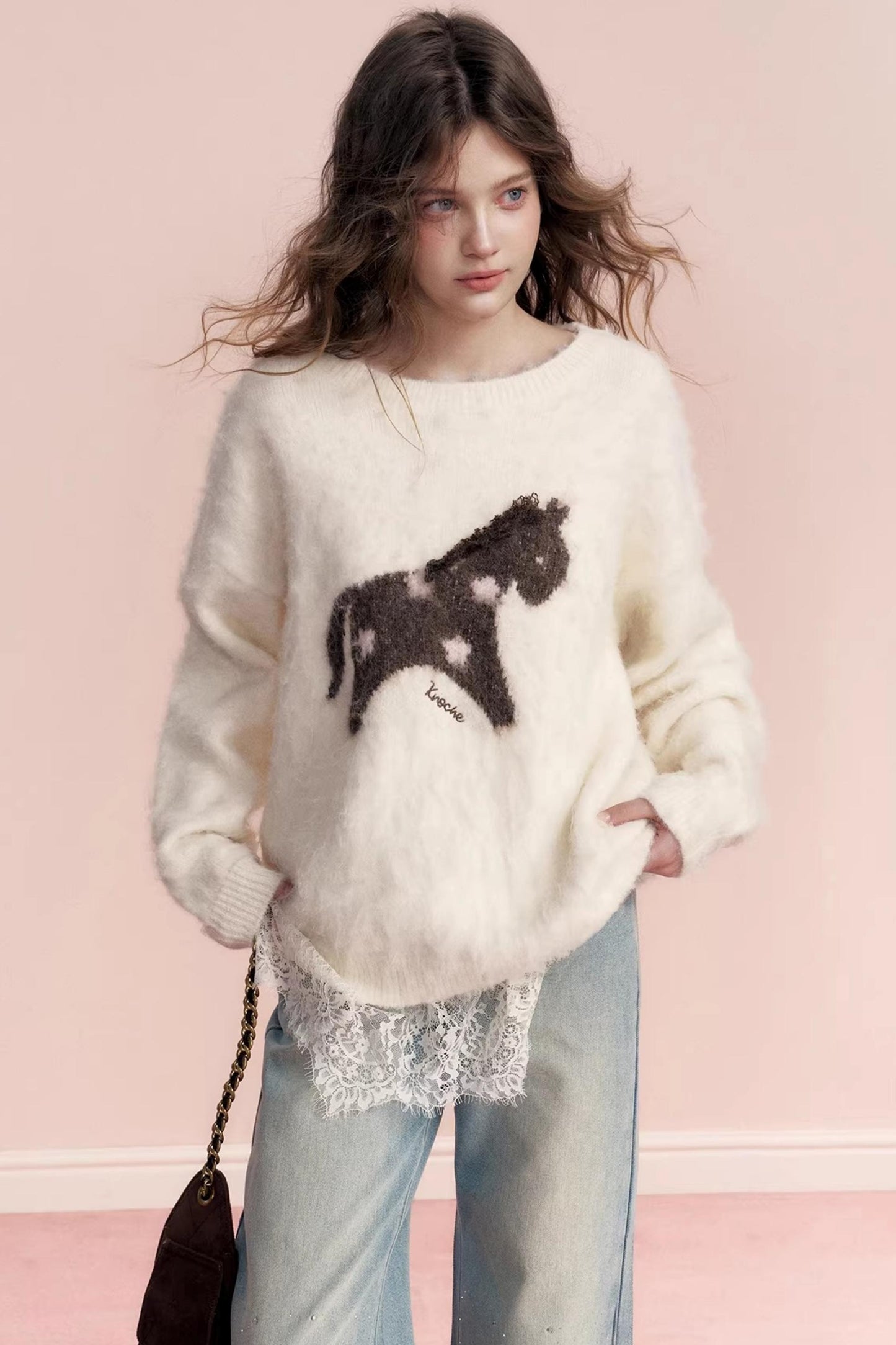 Broken Galaxy Rhinestone Jeans