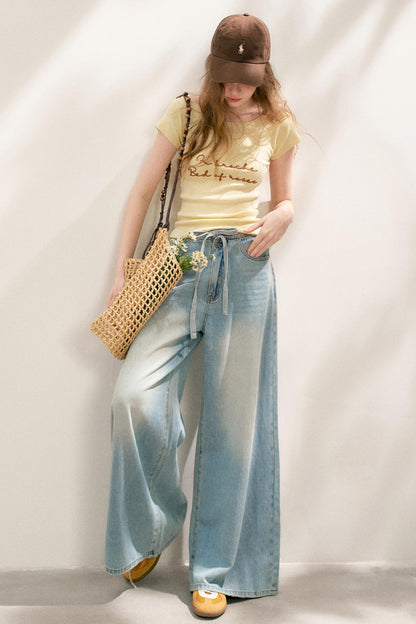 Embroidered Knit Tee