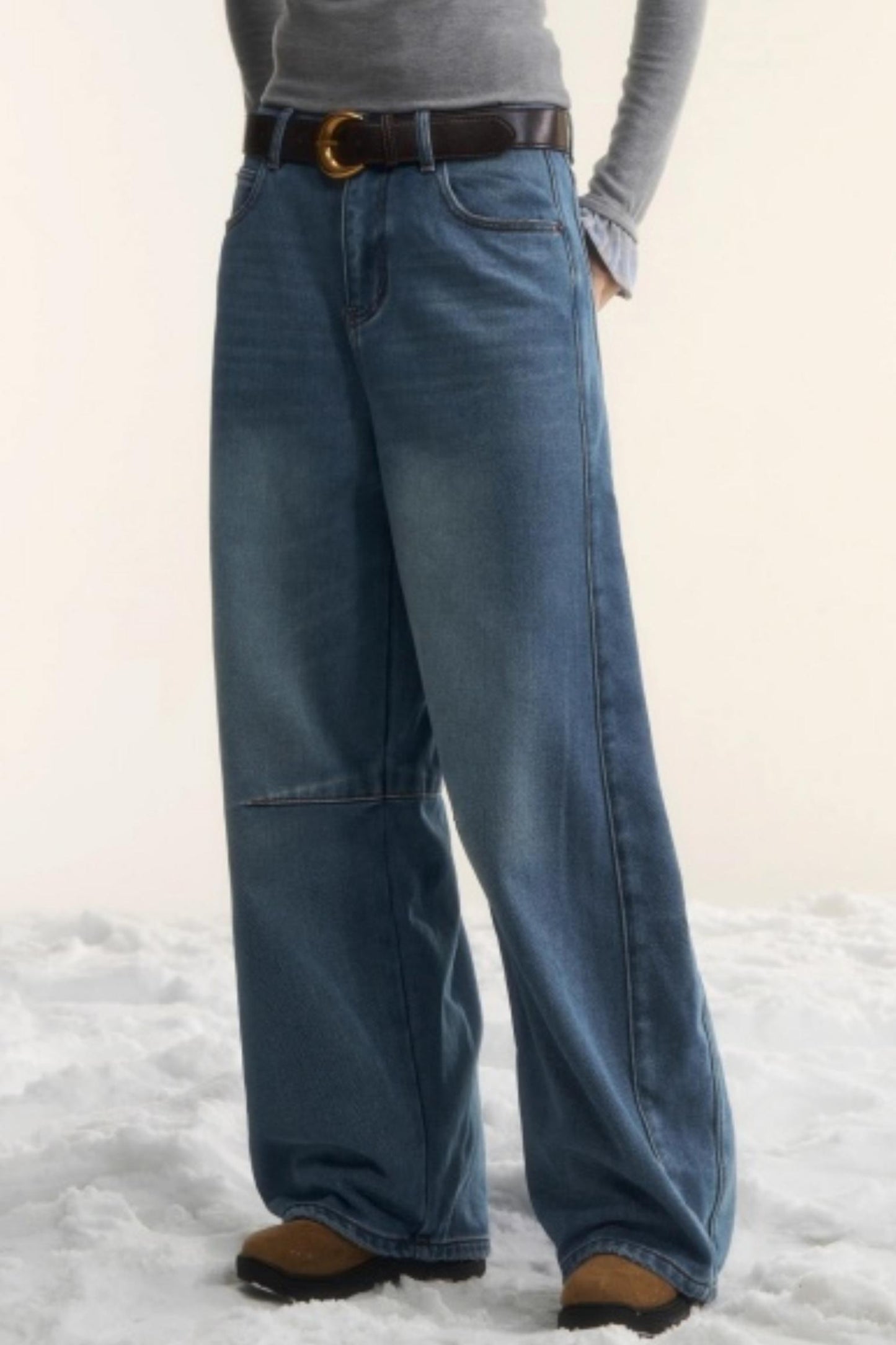 Blue Fleece-Lined Scimitar Pants