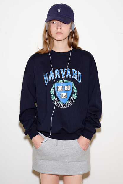 Retro Preppy Navy Top