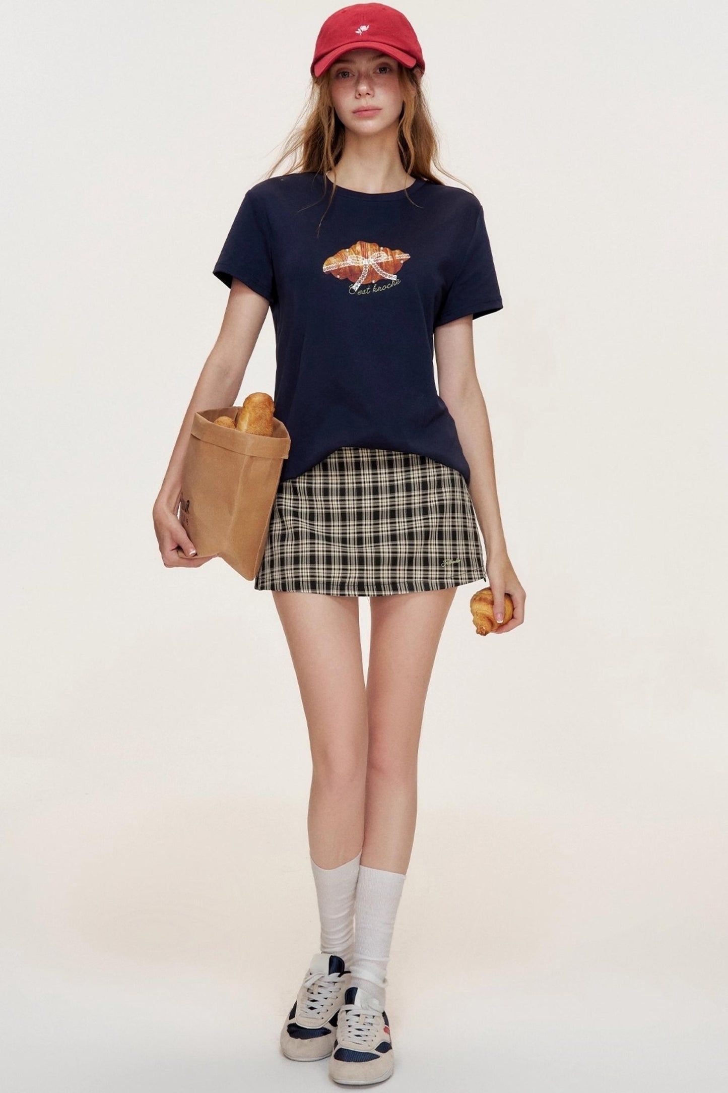 Croissant Lace Short Sleeve T-Shirt