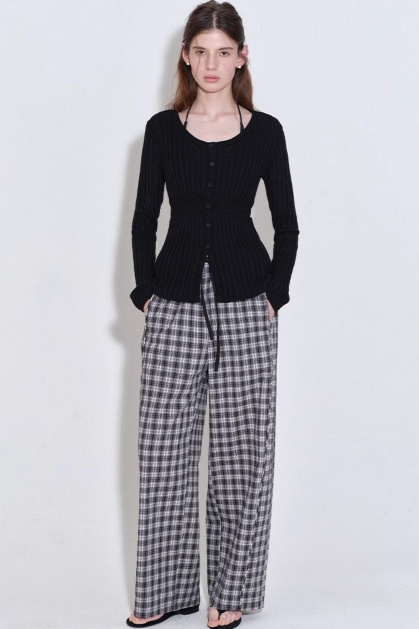 Slimming U-Neck Knitted Cardigan