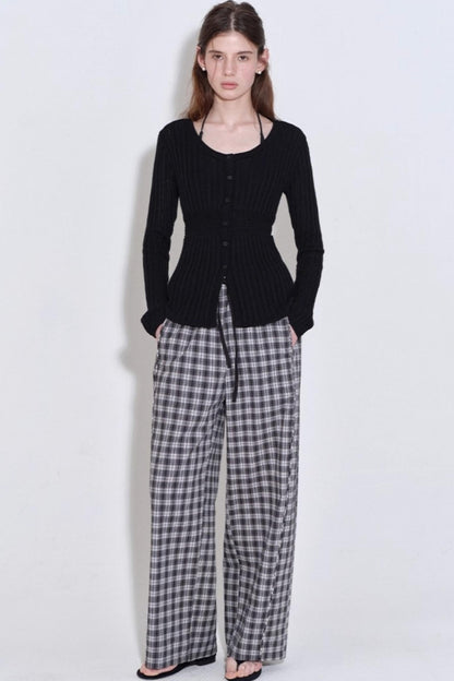 Slimming U-Neck Knitted Cardigan