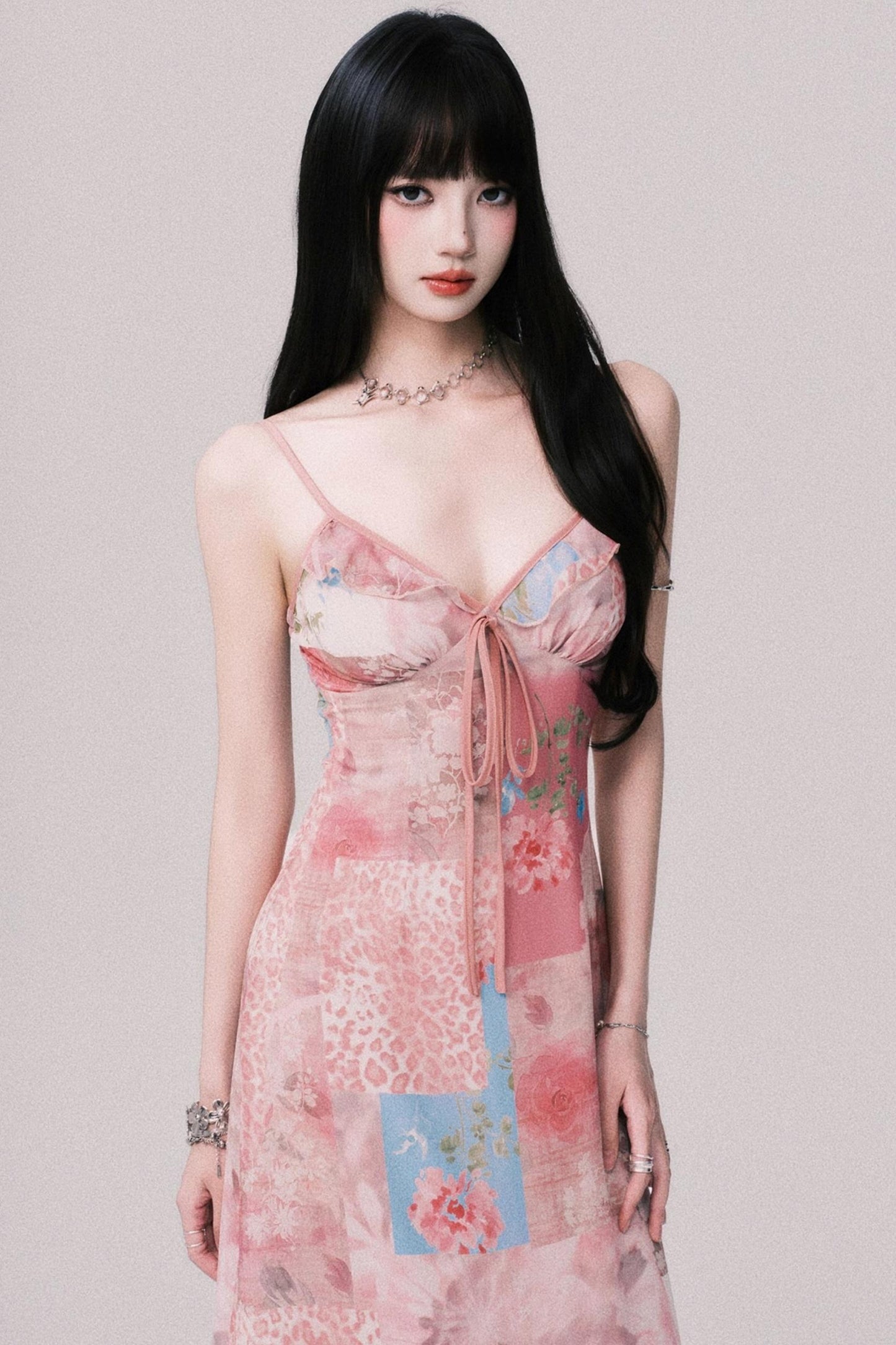 Floral Halter Beach Dress