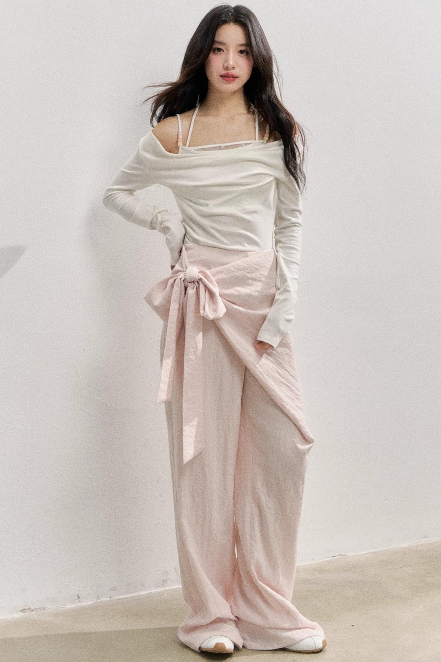 Pink Comfort Apron Pants