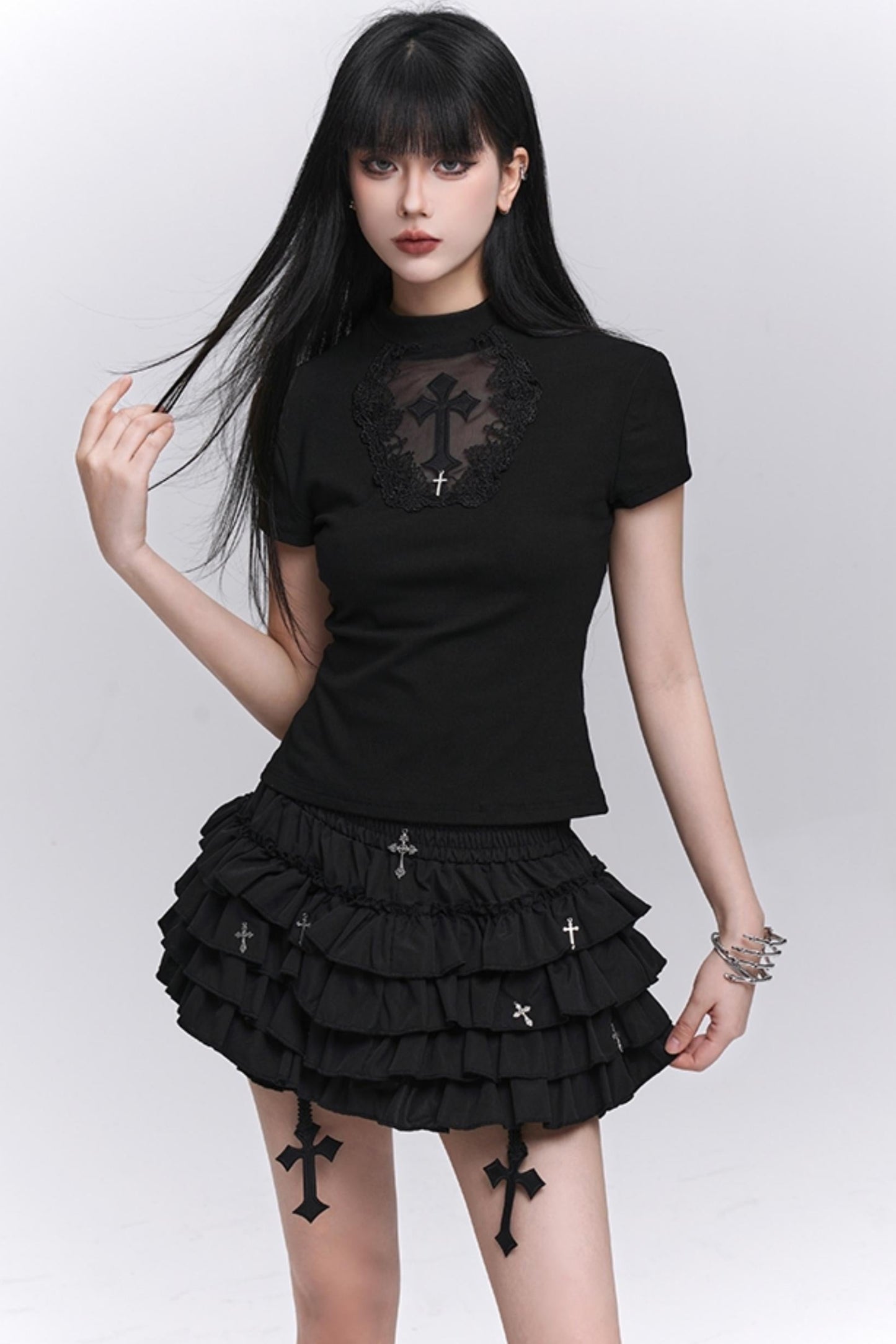 Black Gothic Ghost Skirt