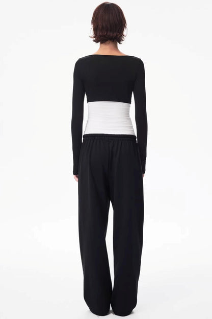 Color-Blocked Knot Design Top