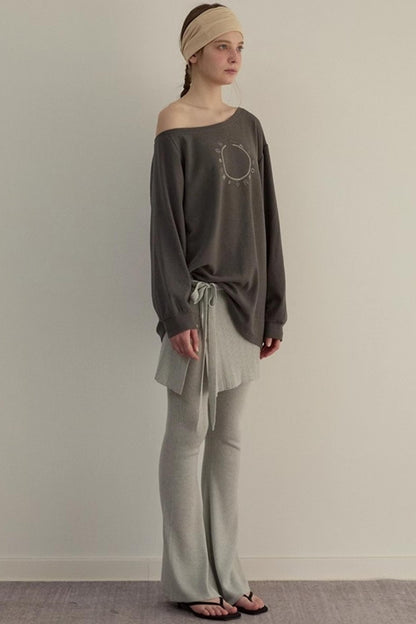 Personalized Slouchy Tie Sweatshirt