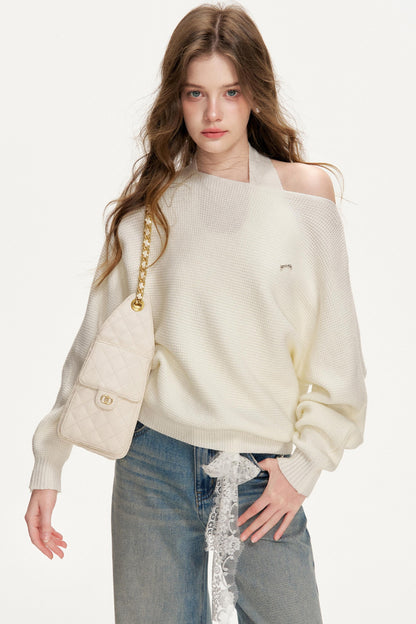 Waffle Texture Halter Top Set