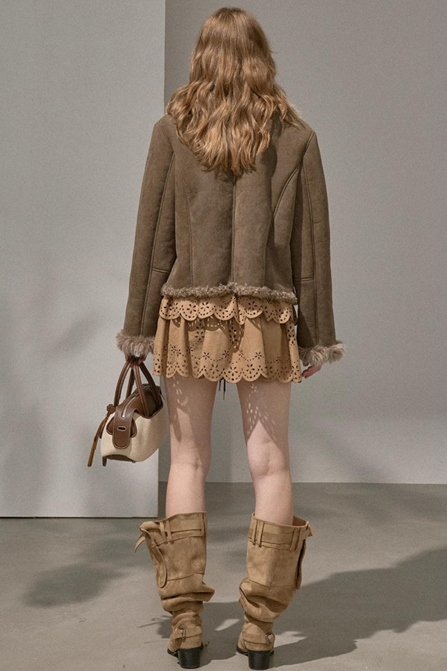 Cascading Vintage Short Skirt