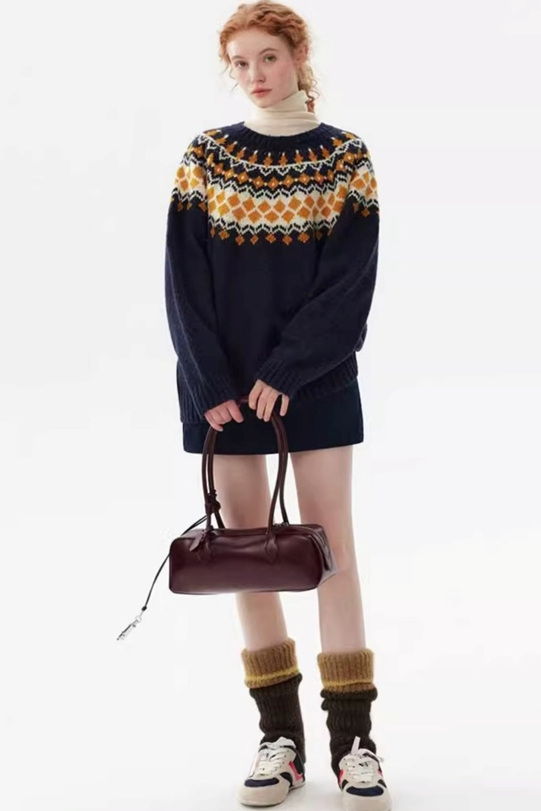 Color-Block Wool Socks