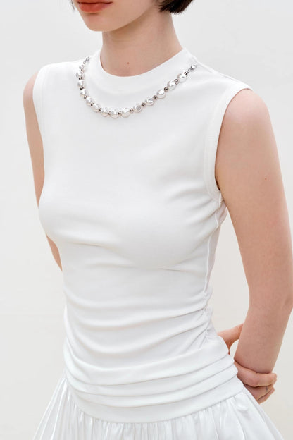 Summer Pearl White Dress