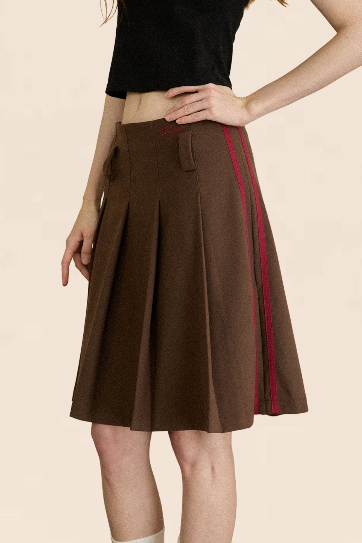 EZEK American Retro Hottie Slim Skirt Female Early Autumn Slim Pleated Skirt Short Skirt Modisch, lässig und vielseitig