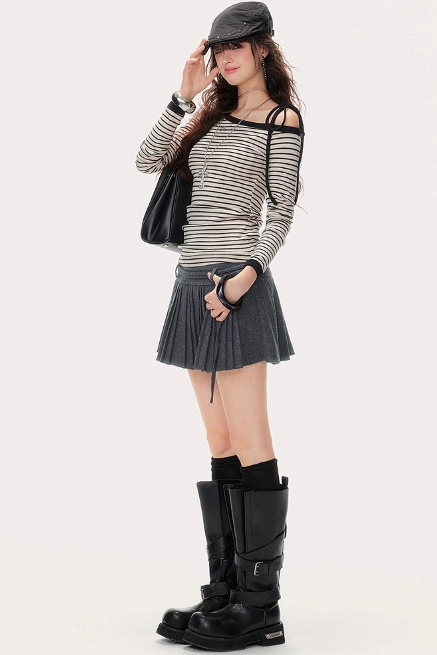 Fall Lace-Up Base Layer Top