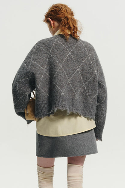 THICK QUILTED LAZY STYLE SWEATER