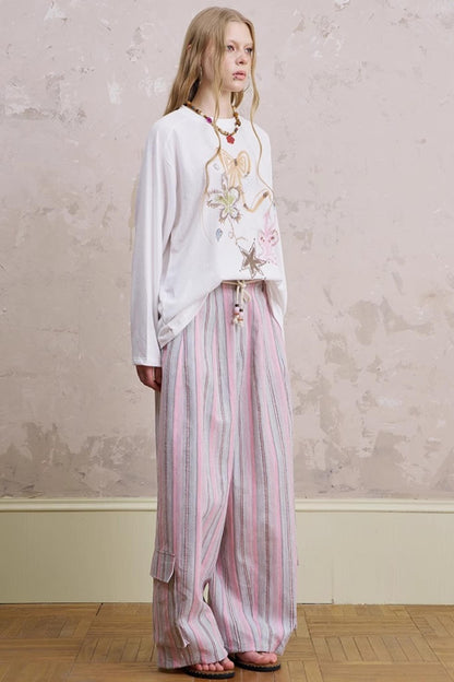 Summer Striped Trousers