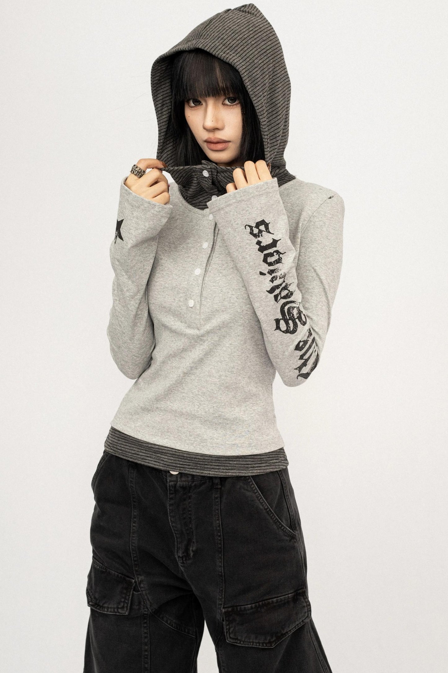 Spice Girl Long Sleeve Lazy Hooded Top