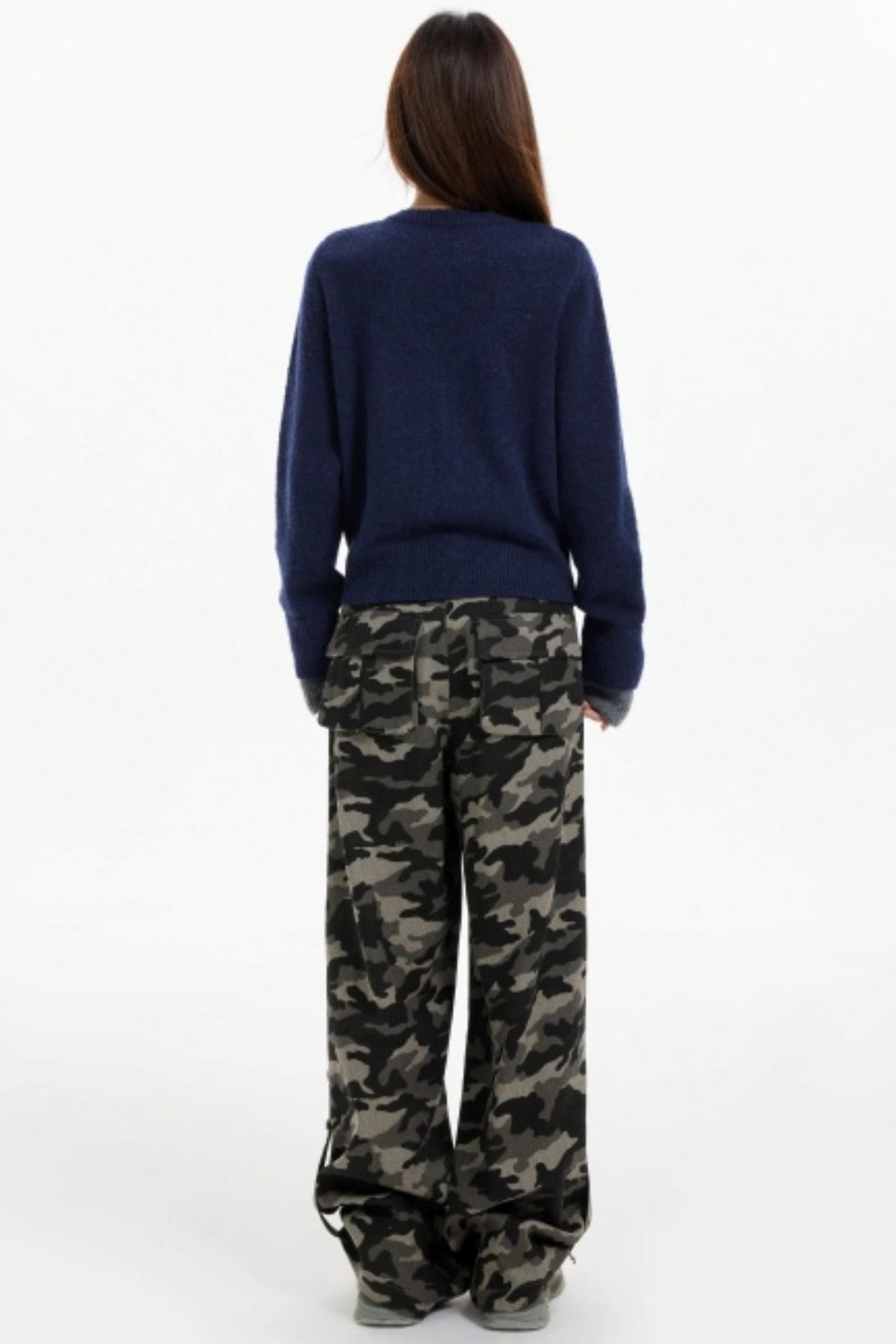 Fake Two-Piece Contrasting Knitted Cardigan