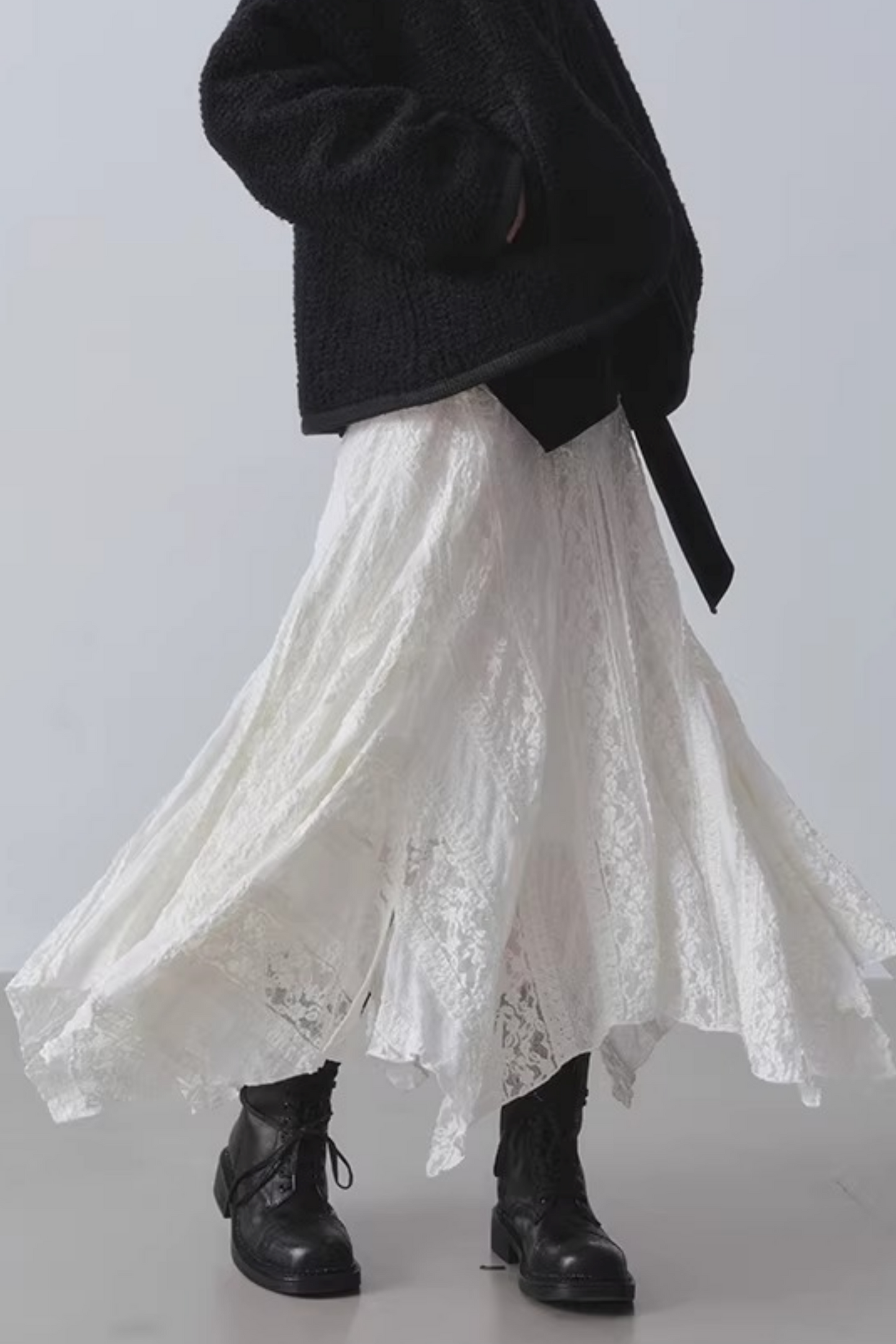 High-Waisted Irregular Skirt