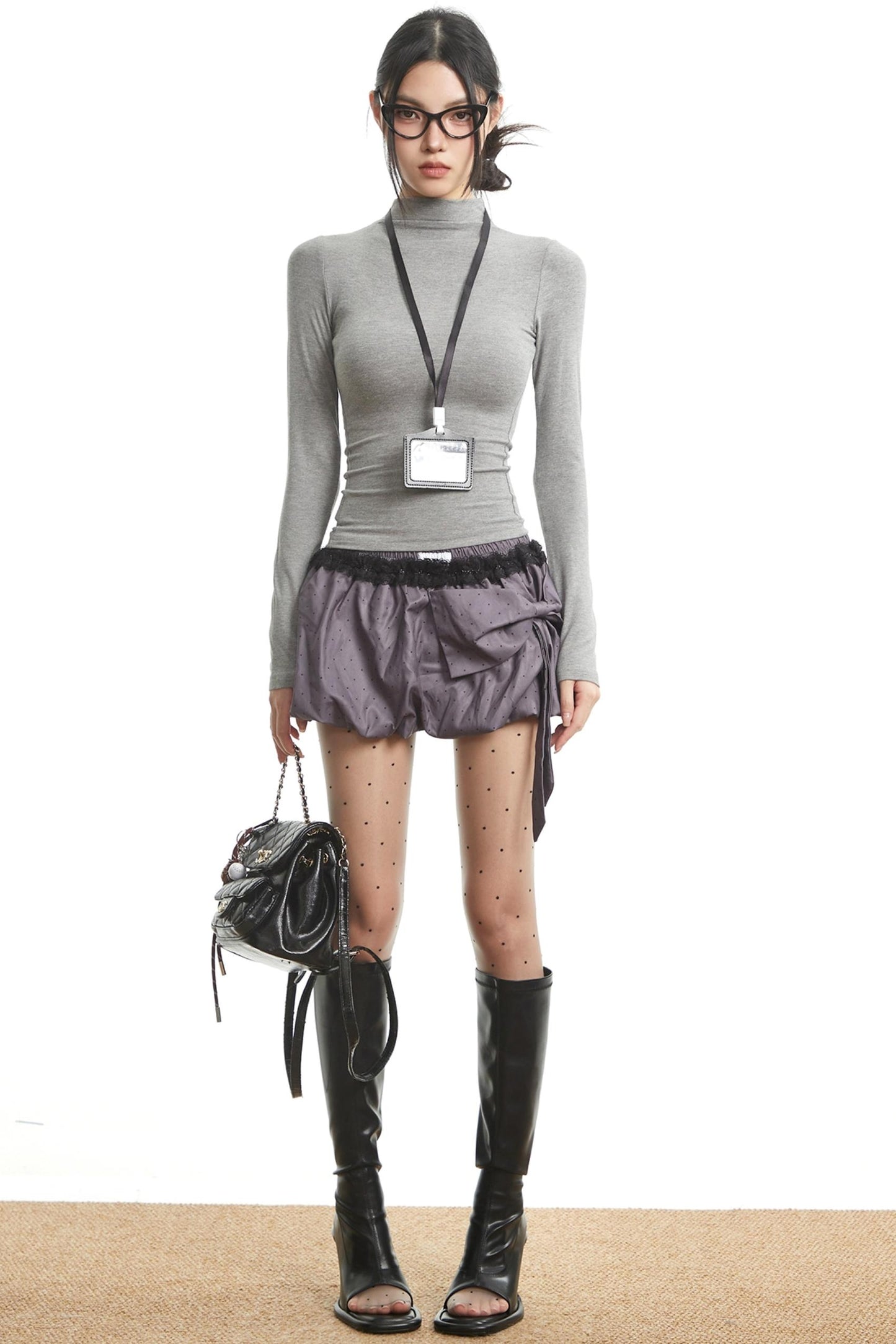 Korean Three-Dimensional Bow Skirt