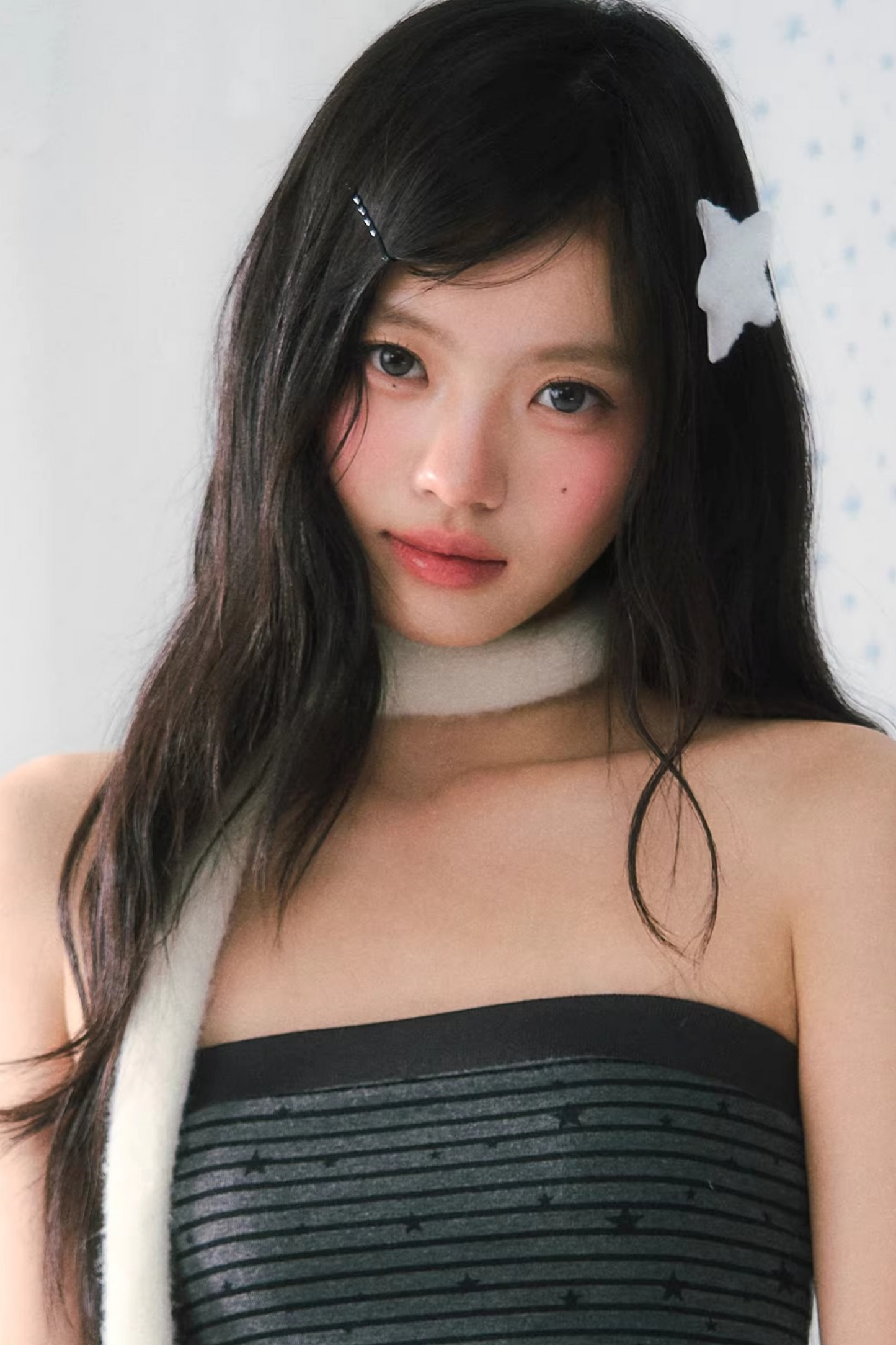 Star Print Striped Tube Top Set-Up