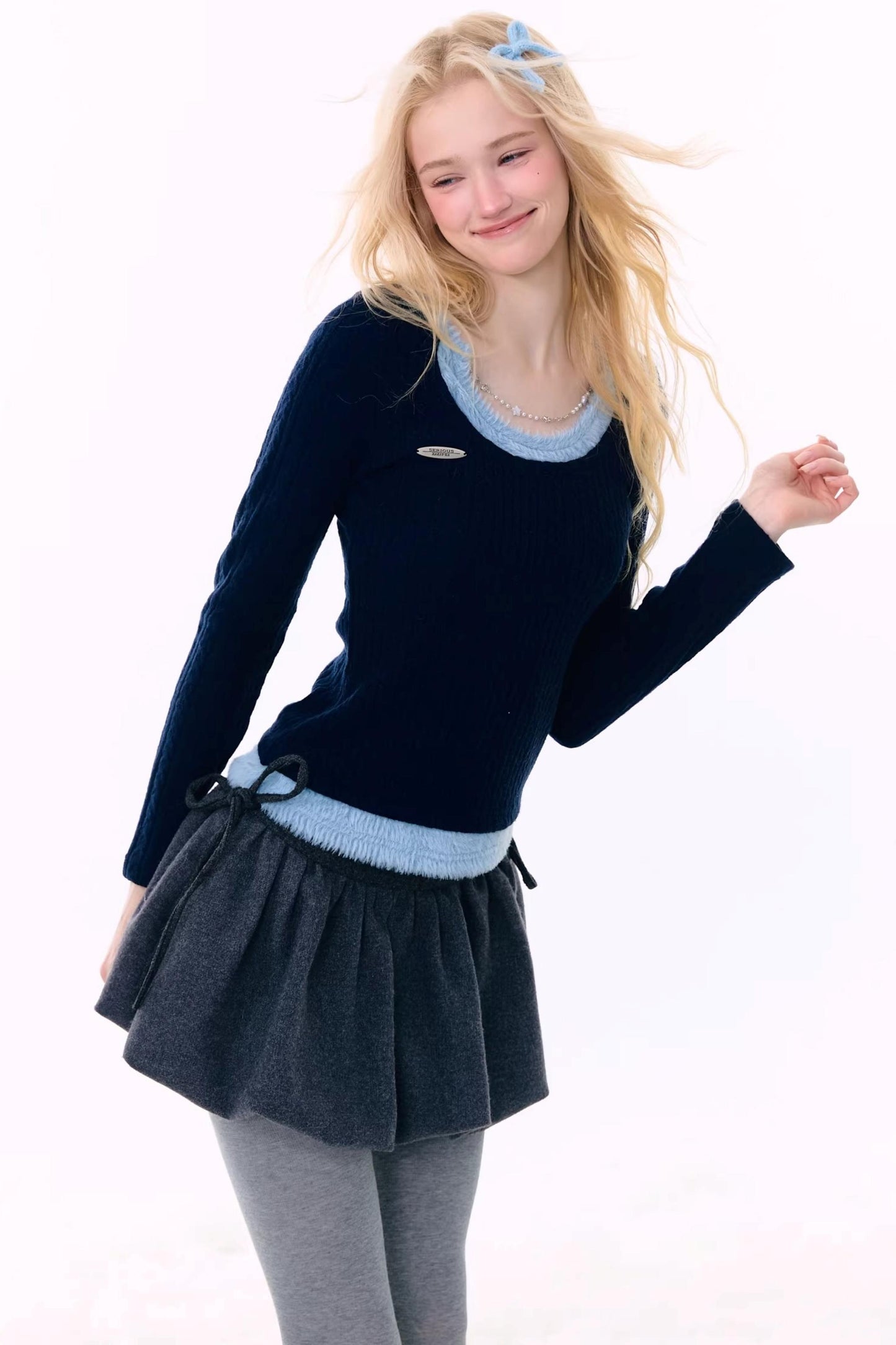 Retro Knit Chain Top