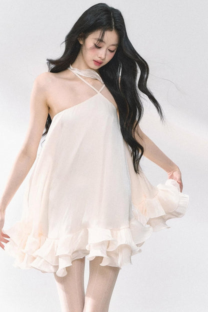 Summer Apricot Elegance Dress