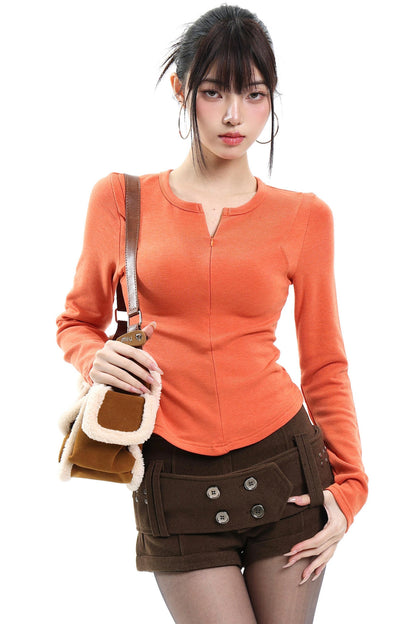 Black Slim-Fitting Sweater