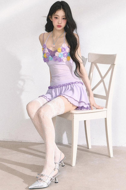 Floral One-Shoulder Summer Dress