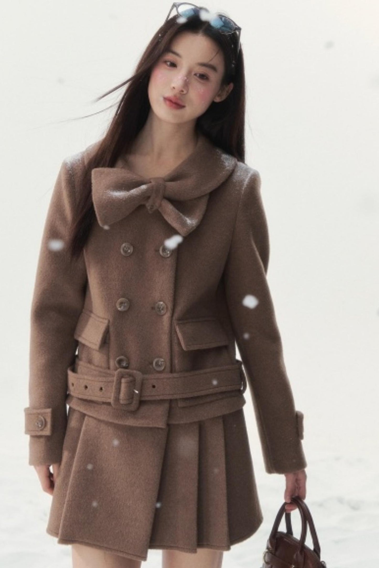 Vintage Double-Breasted Winter Coat