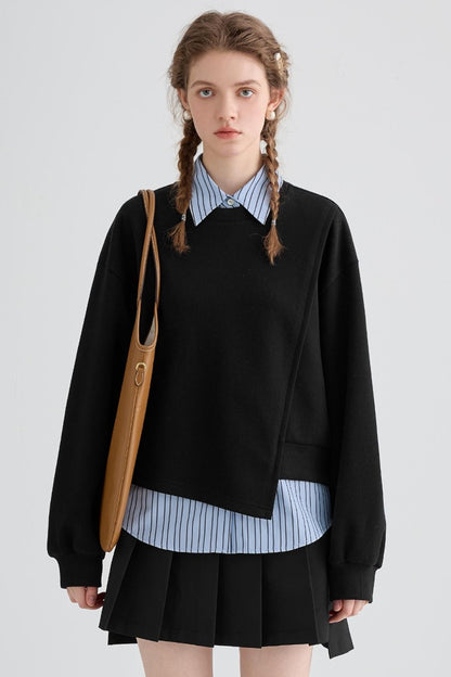 American College Style TWO-Layer Sweatshirt