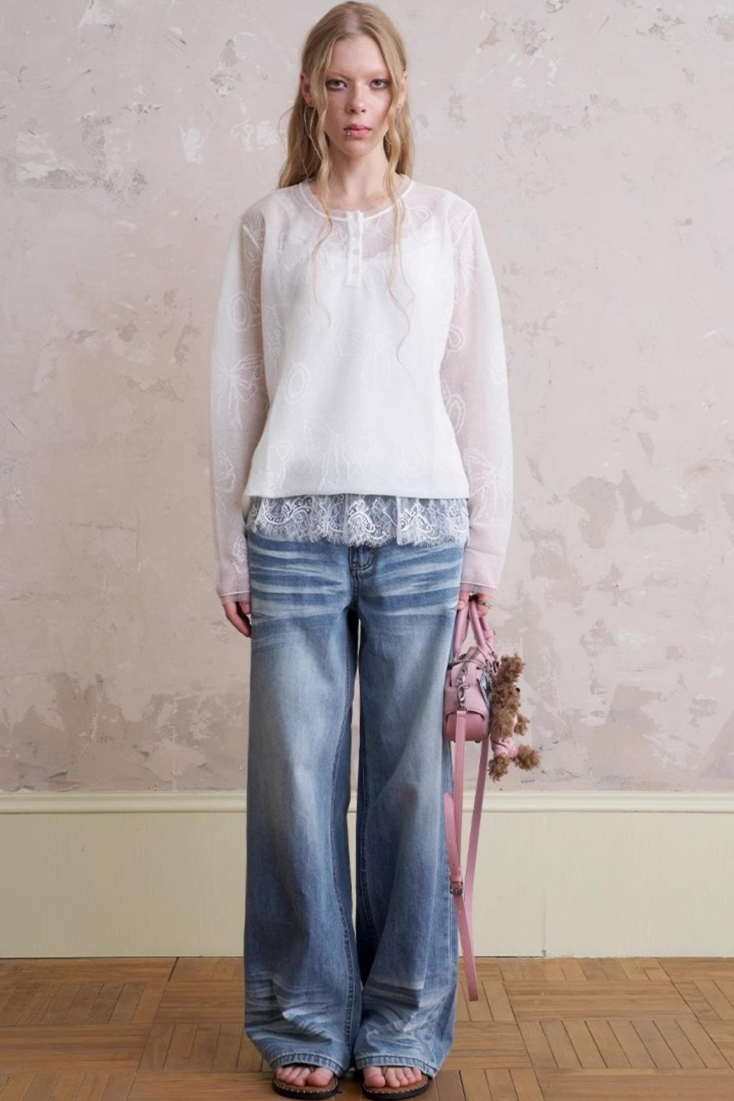 Summer Bear Knit Top