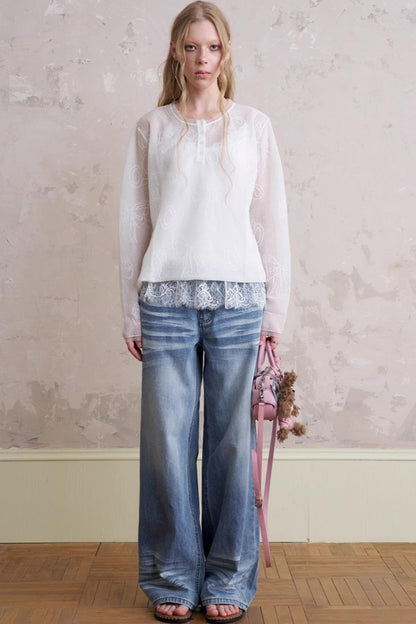 Summer Bear Knit Top