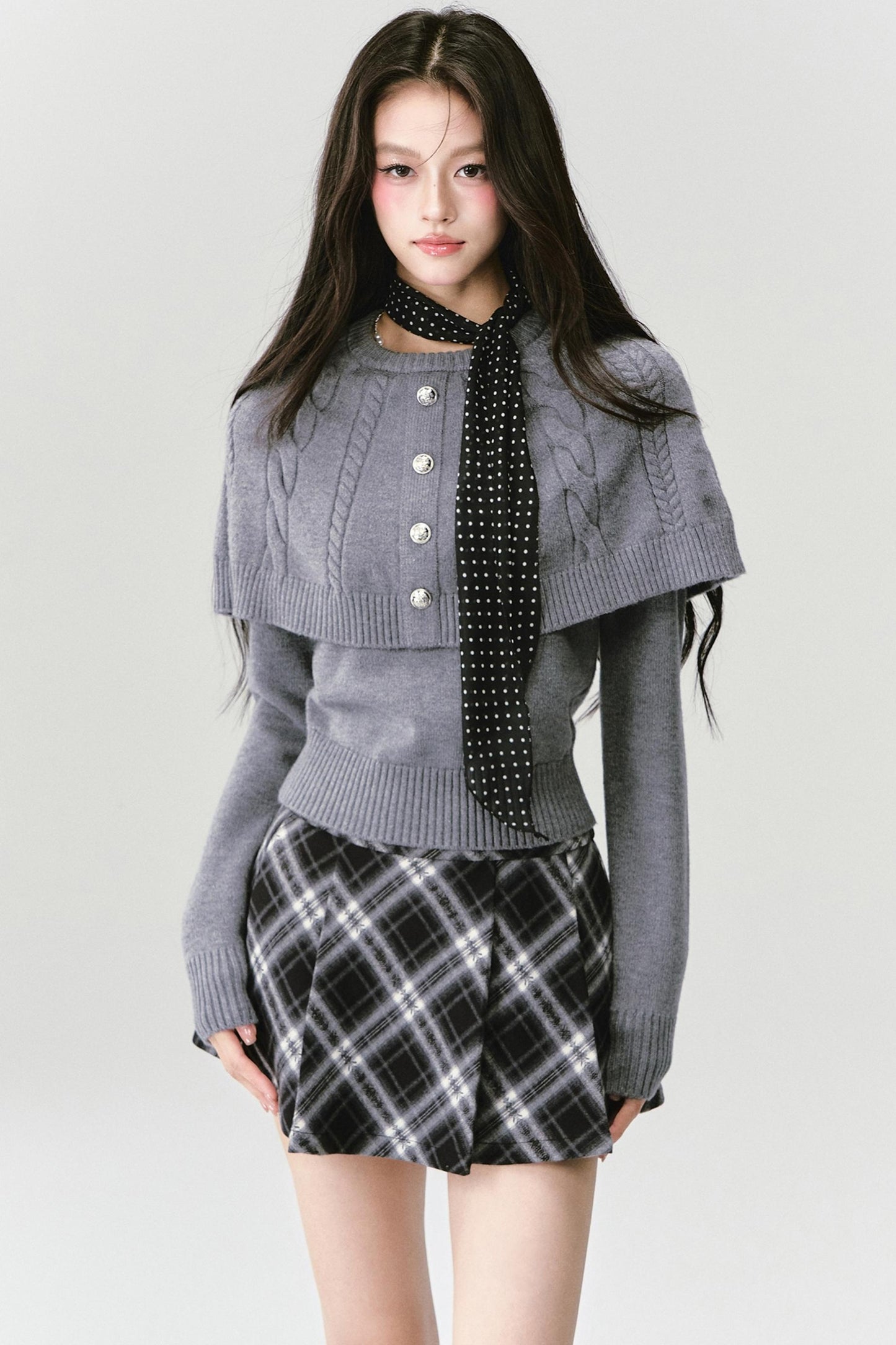 Fake Two Piece Knit Sweater Top