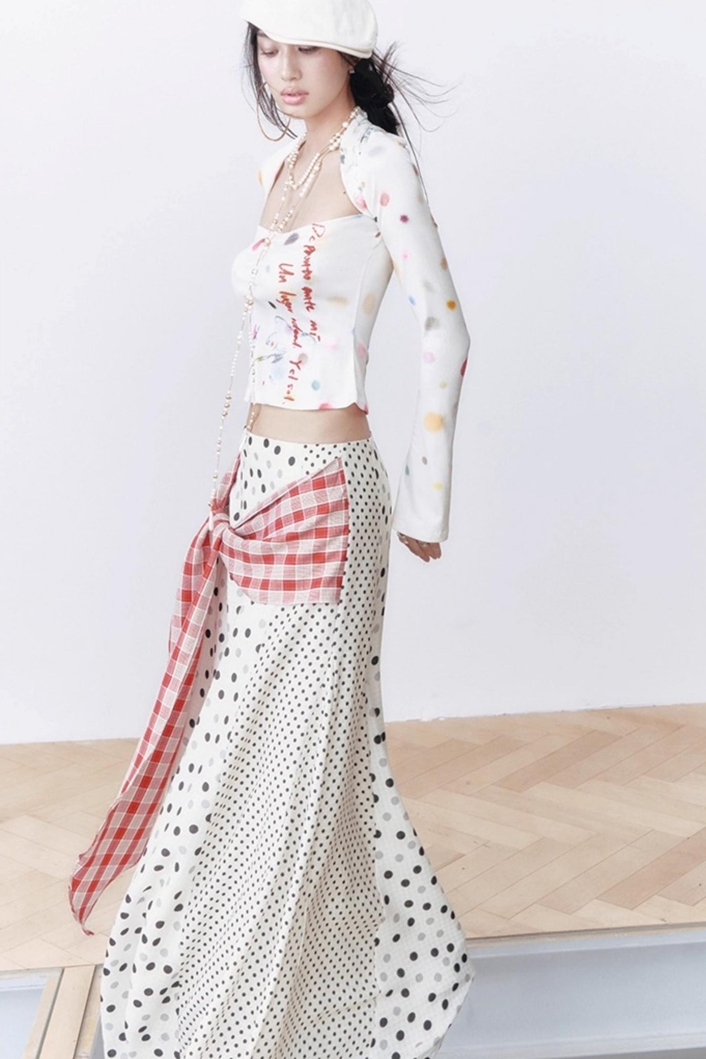 Blue Dot Long-Sleeved Shirt