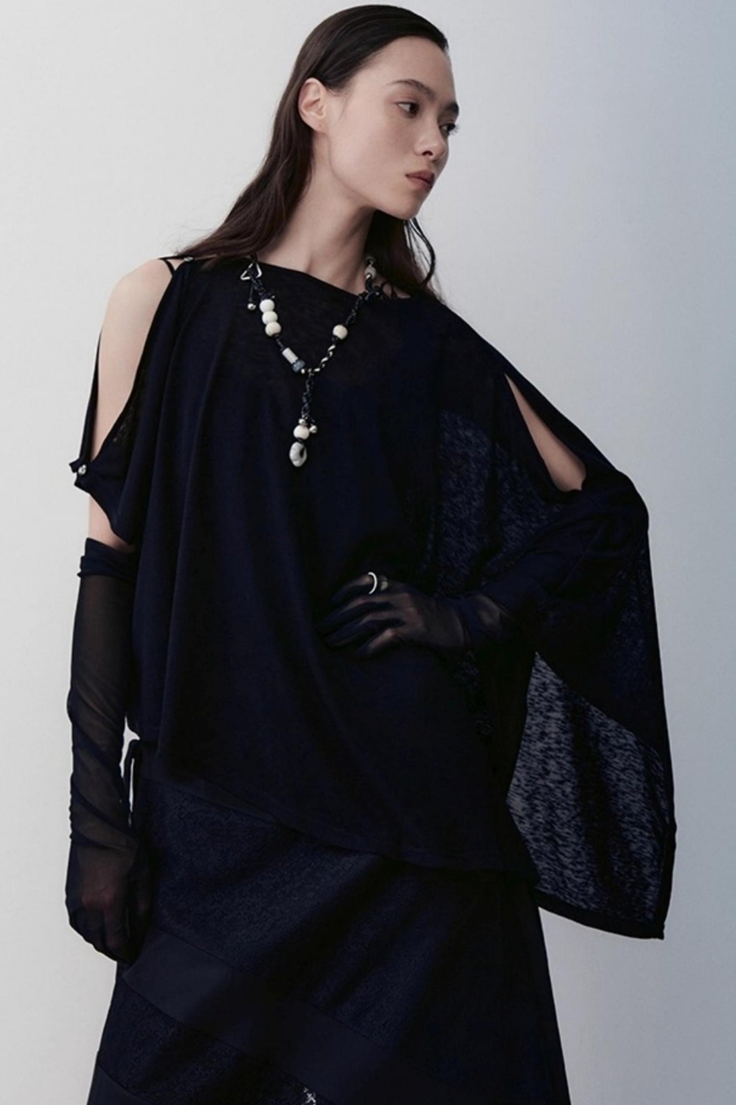 Heart Knitting Glass Necklace