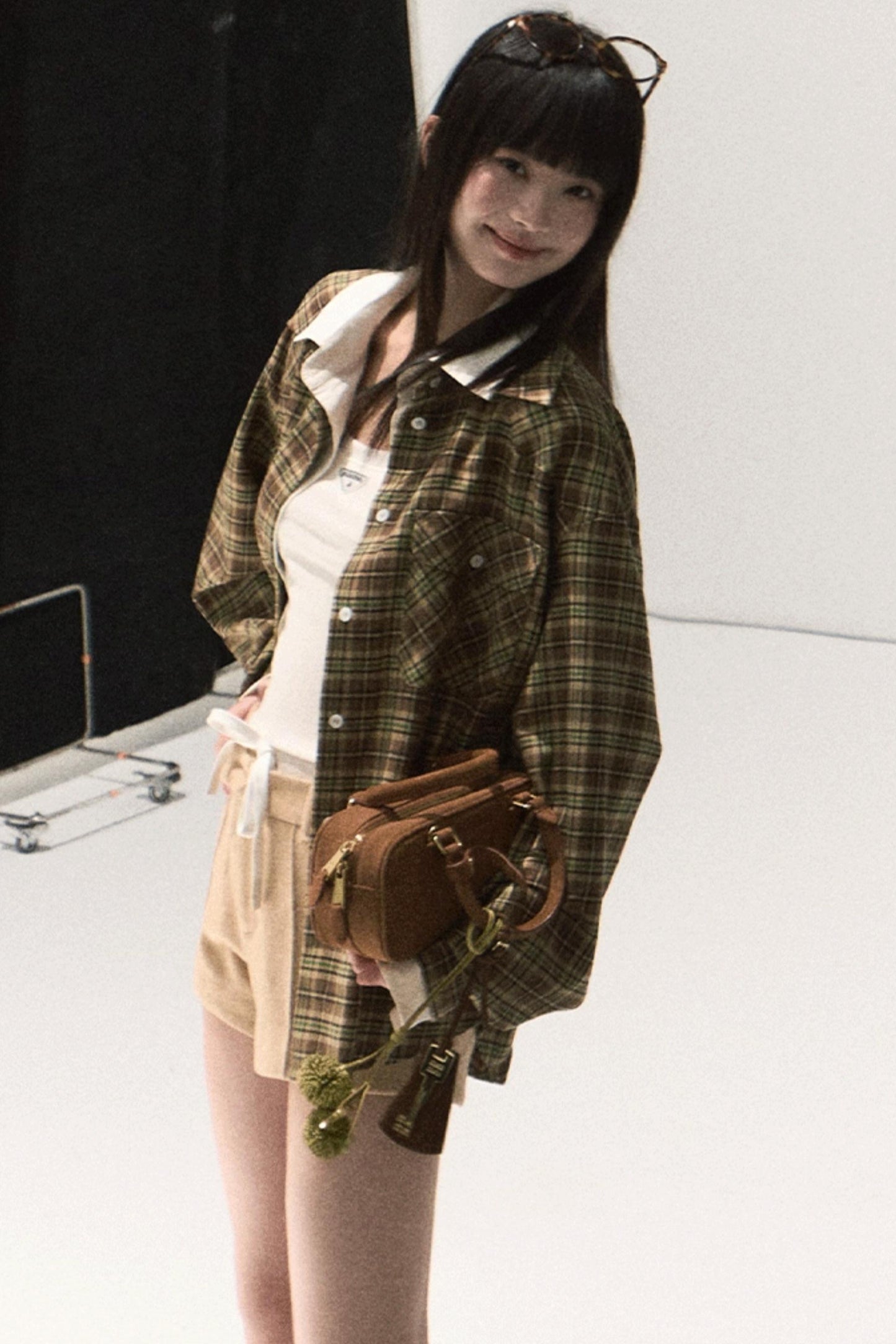 Vintage Striped Texture Layered Shirt