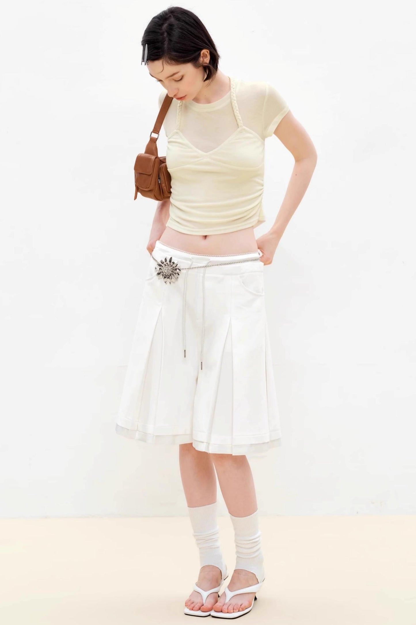 Summer Split Double Waist Pants