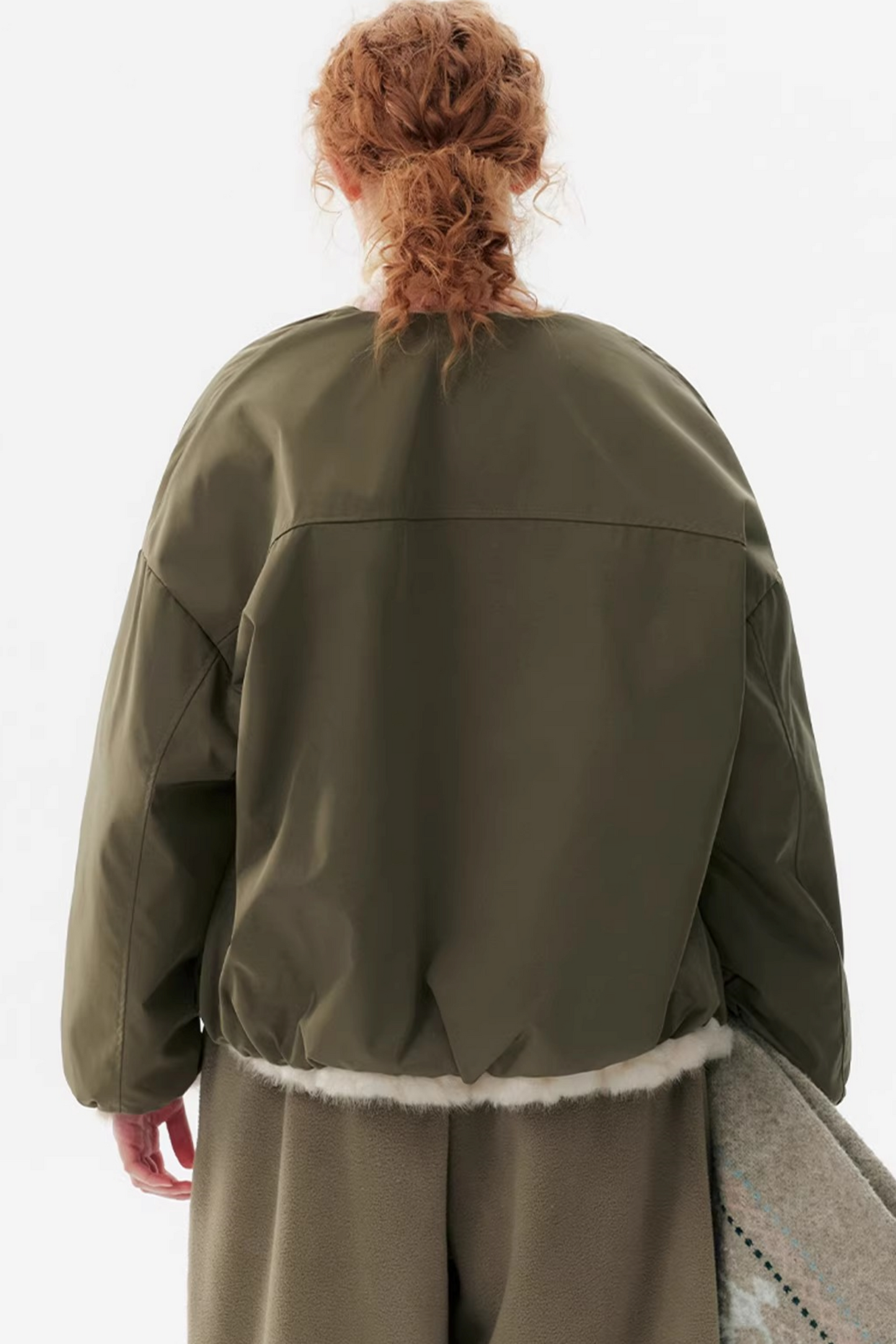 Reversible Faux Mink Parka Coat