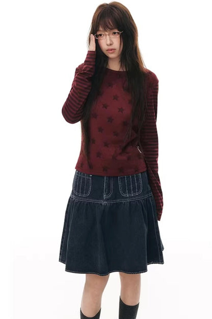 Star Stripe Slim Fit Top