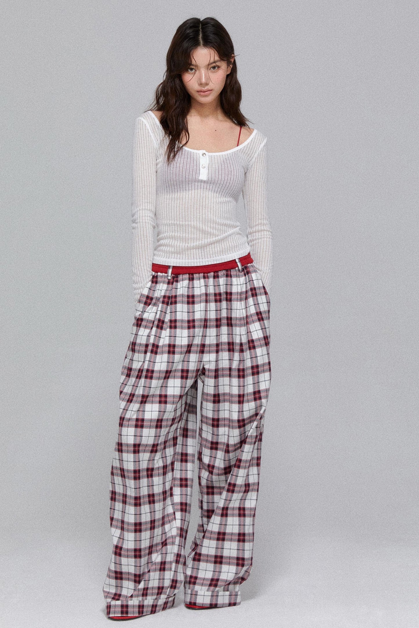 Slim Fit Long Sleeve Stripe Shirt