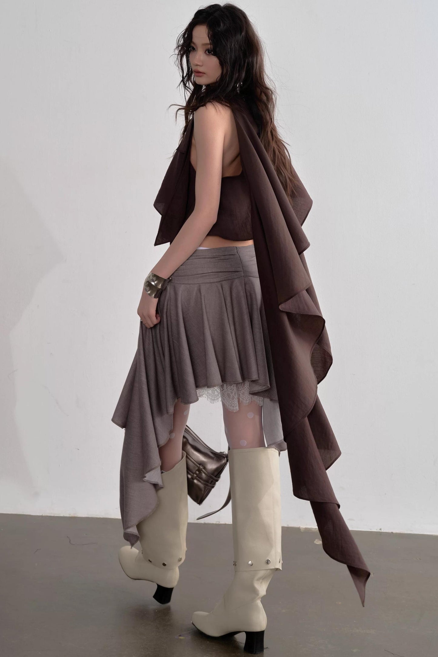 Asymmetrical Off-Shoulder Camisole