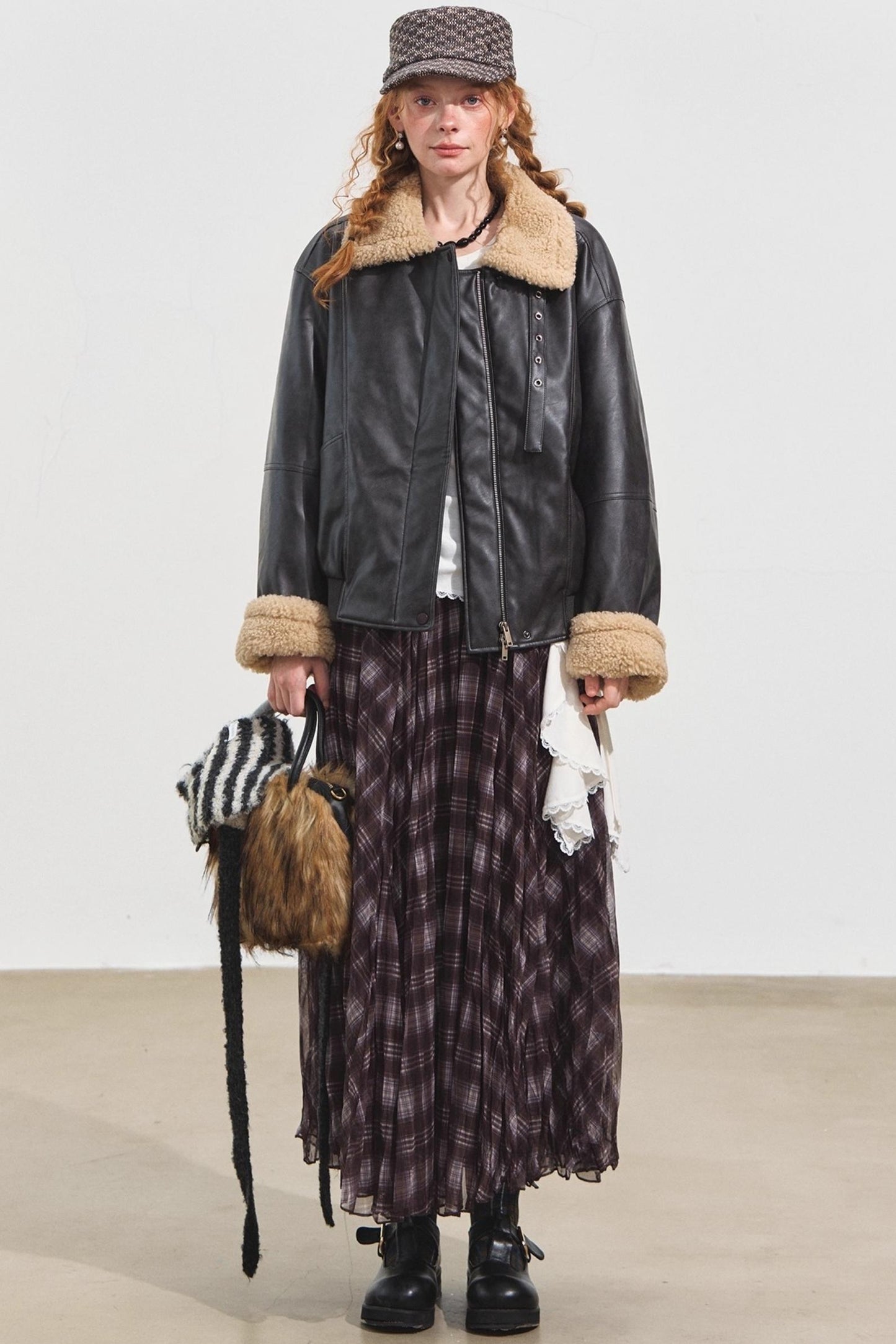 Lambwool Motorcycle Jacket