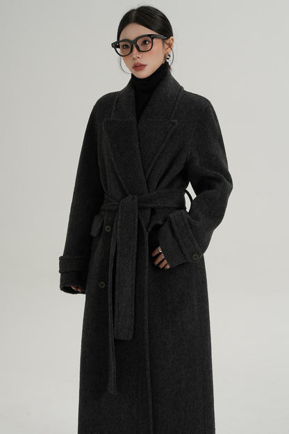 Woolen Long Silhouette Dress