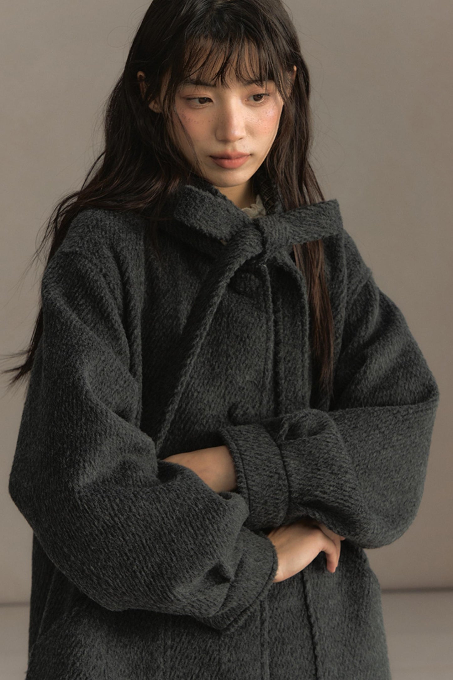 Snow Night Hooded Woolen Jacket