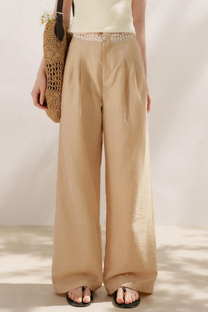 Tencel Linen Lace Pants